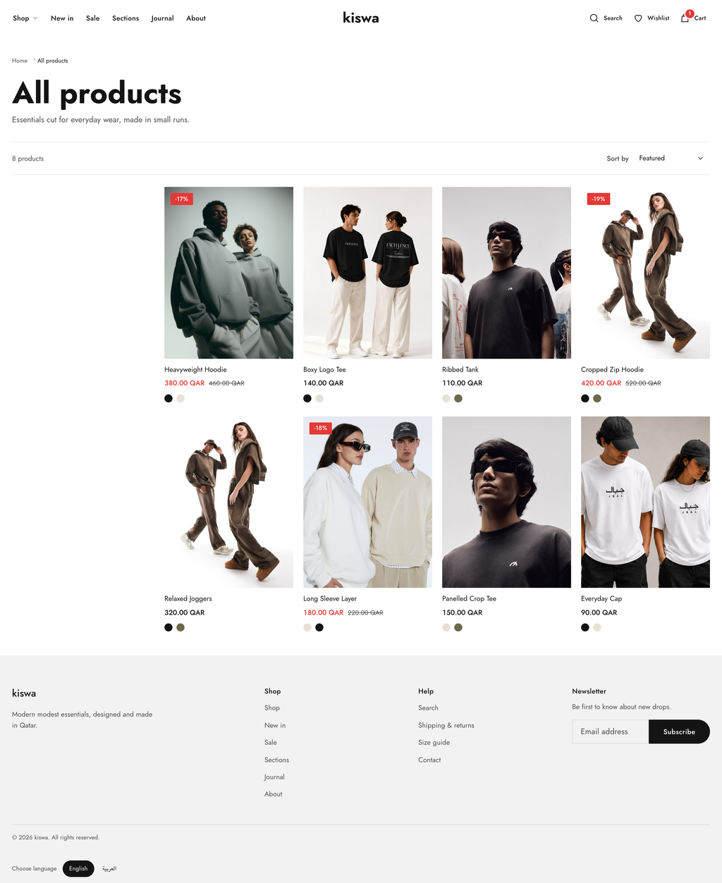 Kiswa Theme