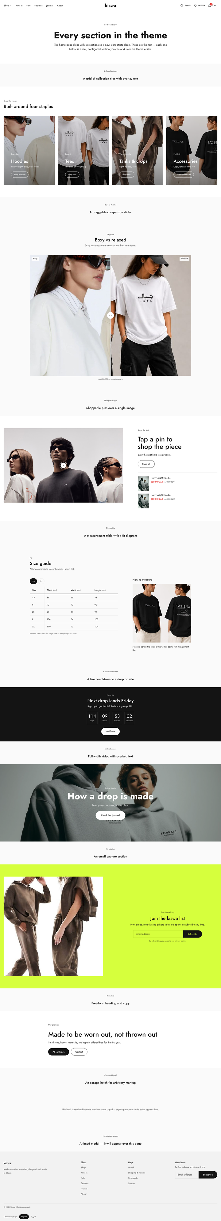 Kiswa Theme
